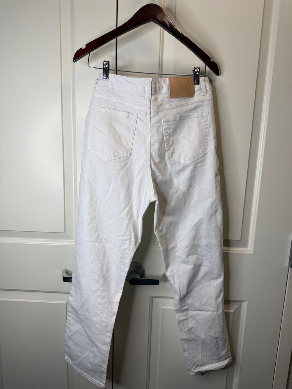 FRYE White High-Rise Straight Leg Denim Jeans 8/29 - Picture 8 of 8